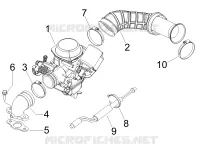 Carburatore completo - Raccordo di ammissione