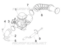 Carburatore completo - Raccordo di ammissione