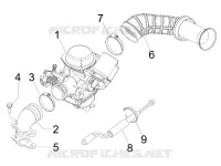 Carburatore completo - Raccordo di ammissione