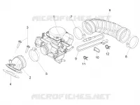 Carburatore completo - Raccordo di ammissione