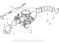 Carburatore completo - Raccordo di ammissione