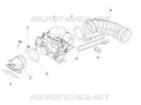 Carburatore completo - Raccordo di ammissione