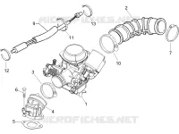 Carburatore completo - Raccordo di ammissione