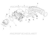 Carburatore completo - Raccordo di ammissione