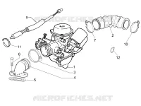 Carburatore completo - Raccordo di ammissione