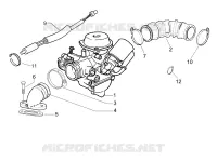 Carburatore completo - Raccordo di ammissione