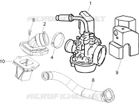 Carburatore completo - Raccordo di ammissione