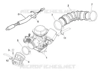 Carburatore completo - Raccordo di ammissione