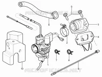 Carburatore completo - Raccordo di ammissione