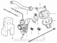 Carburatore completo - Raccordo di ammissione