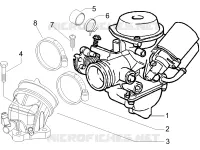 Carburatore completo - Raccordo di ammissione