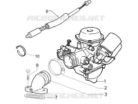 Carburatore completo - Raccordo di ammissione
