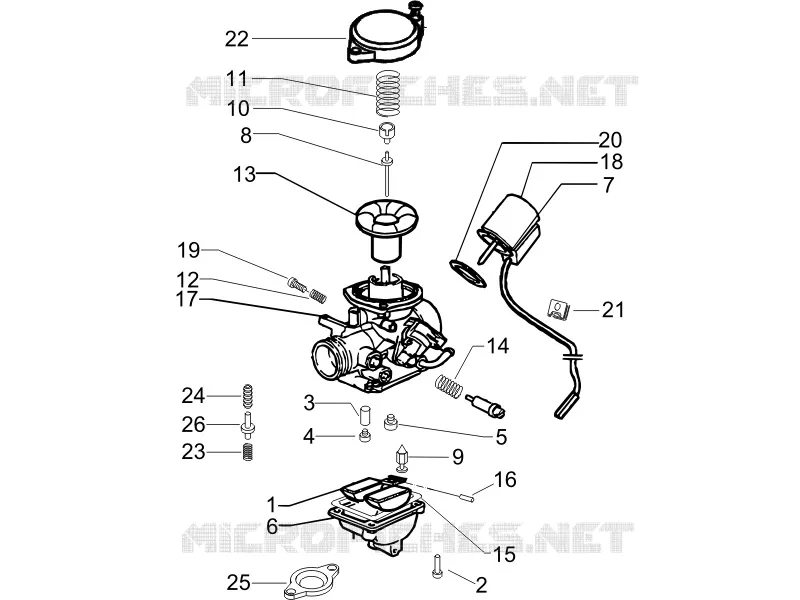 Componenti del carburatore