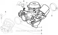 Carburatore completo - Raccordo di ammissione