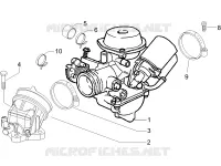 Carburatore completo - Raccordo di ammissione