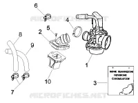 Carburatore completo - Raccordo di ammissione