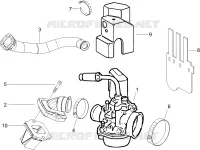 Carburatore completo - Raccordo di ammissione