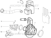 Carburatore completo - Raccordo di ammissione
