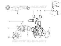 Carburatore completo - Raccordo di ammissione