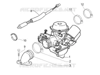 Carburatore completo - Raccordo di ammissione