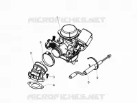 Carburatore completo - Raccordo di ammissione