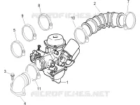Carburatore completo - Raccordo di ammissione