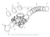 Carburatore completo - Raccordo di ammissione