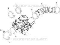 Carburatore completo - Raccordo di ammissione