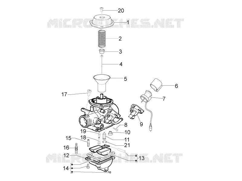 Componenti del carburatore