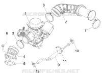Carburatore completo - Raccordo di ammissione