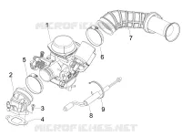 Carburatore completo - Raccordo di ammissione