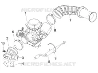Carburatore completo - Raccordo di ammissione