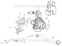 Carburatore completo - Raccordo di ammissione