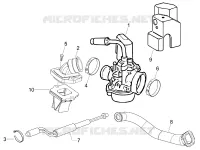Carburatore completo - Raccordo di ammissione