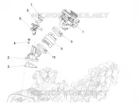 Corpo farfallato - Iniettore - Raccordo di ammissione
