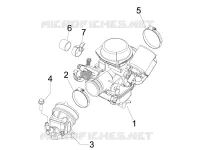 Carburatore completo - Raccordo di ammissione
