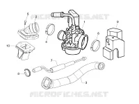 Carburatore completo - Raccordo di ammissione