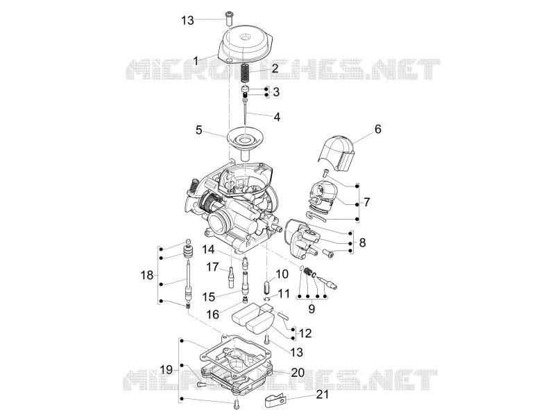 Componenti del carburatore