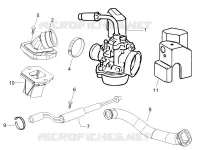 Carburatore completo - Raccordo di ammissione