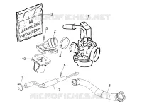 Carburatore completo - Raccordo di ammissione