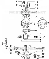 Gruppo cilindro-pistone-spinotto-Albero motore