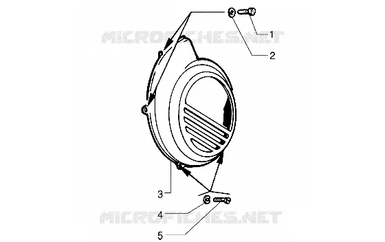 Coperchio chiocciola-Protezione motore