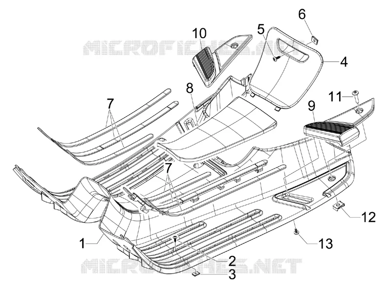 Copertura centrale - Pedane