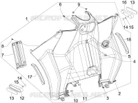 Front glove-box - Knee-guard panel