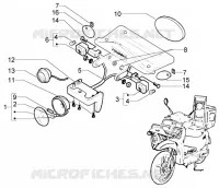 Proiettore-lampeggiatore anteriore