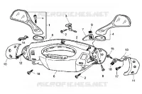 Coperchi manubrio e specchi retrovisori