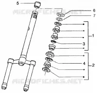 Steering bearing ball tracks