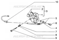 Front brake piping-front brake caliper
