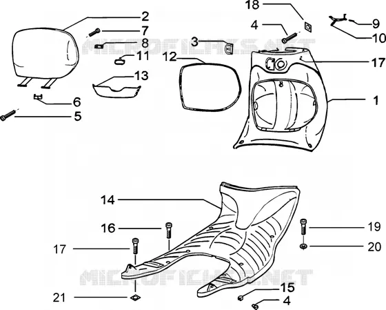 Bauletto anteriore-pedana