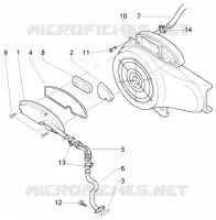 Coperchio chiocciola - scatola filtro aria secondaria